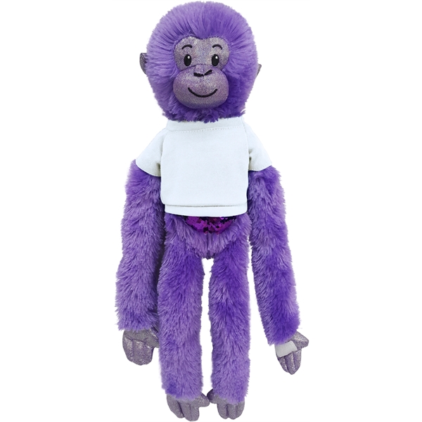 21" Purple Spider Monkey with Sequins - Image 9