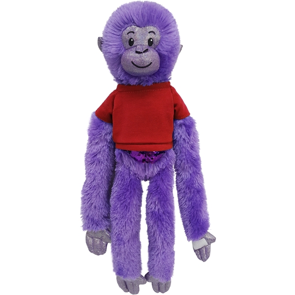 21" Purple Spider Monkey with Sequins - Image 10