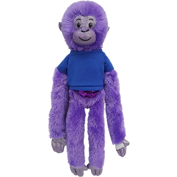 21" Purple Spider Monkey with Sequins - Image 13