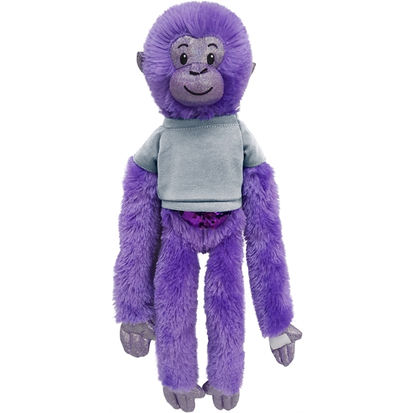 21" Purple Spider Monkey with Sequins - Image 14