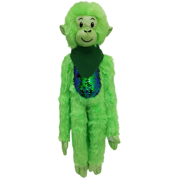 21" Green Spider Monkey with Sequins - Image 6