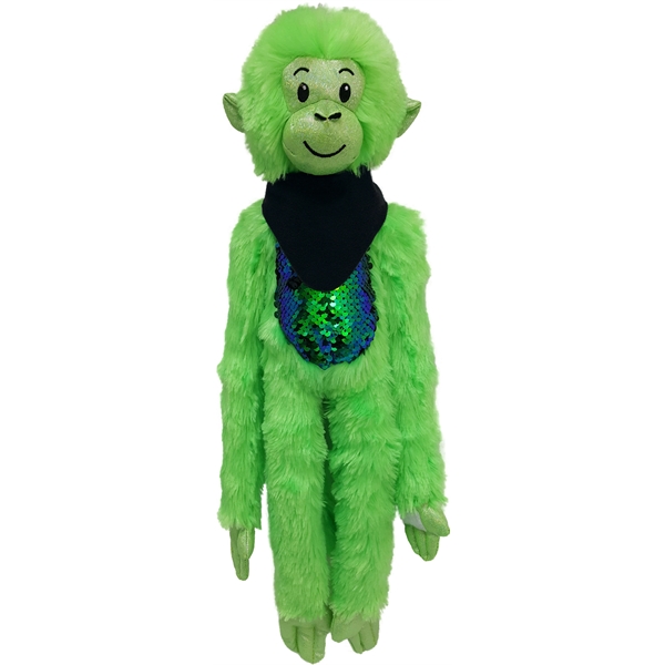 21" Green Spider Monkey with Sequins - Image 8