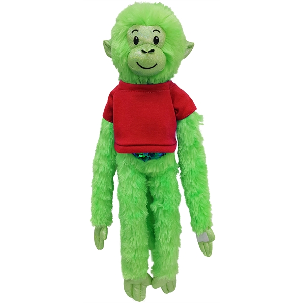 21" Green Spider Monkey with Sequins - Image 10