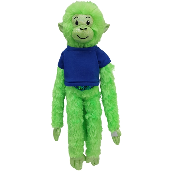 21" Green Spider Monkey with Sequins - Image 13