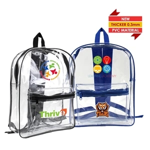 New & Improved Clear PVC Security Backpack