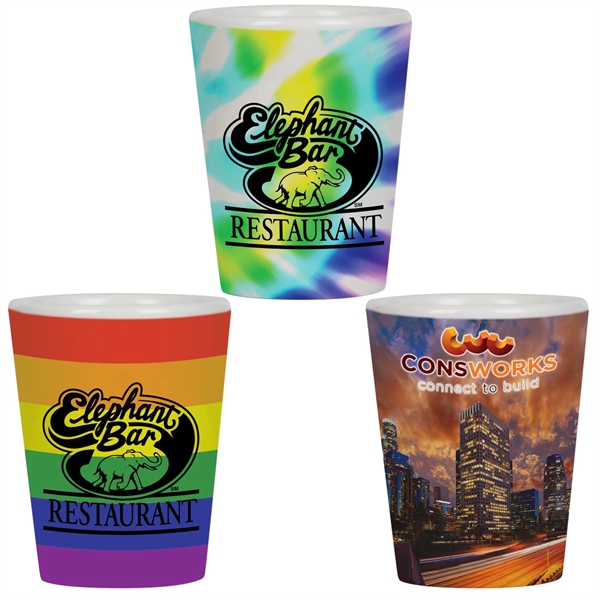 1.5 oz Full Color Collector Cup/Ceramic Shot - Image 1