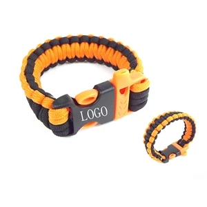 Paracord Bracelet With Whistle Buckle