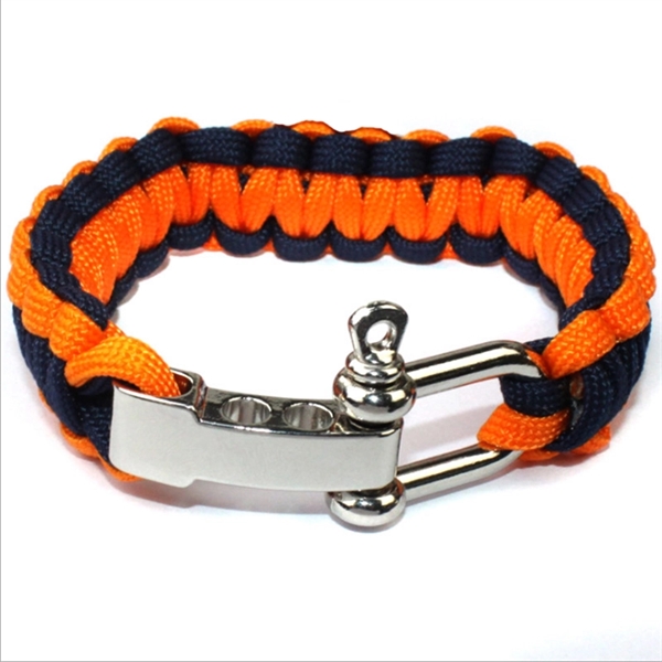 Paracord Bracelet With Metal Tag - Image 2
