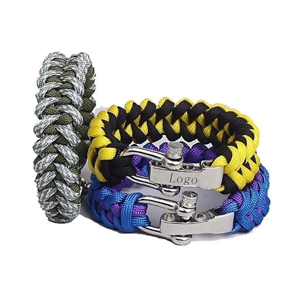 Paracord Bracelet With Metal Buckle - Image 1
