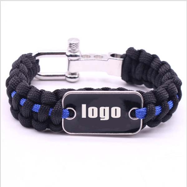 Paracord Bracelet With Dog Tag And Whistle - Image 1