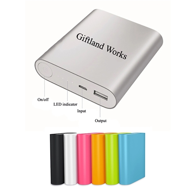 High Volume Aluminum Power Charger Or Power Bank With LED In - Image 1