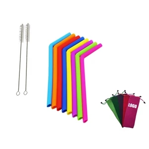 Silicone Straws Set