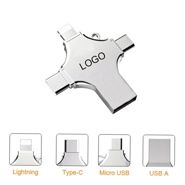 16GB 4 in 1 Cellphone USB Flash Drive - Image 2