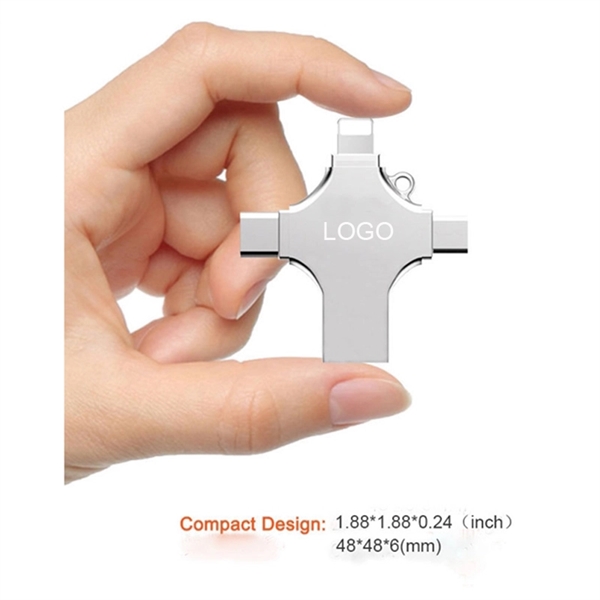 16GB 4 in 1 Cellphone USB Flash Drive - Image 3