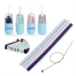 Reusable Silicone Straws with Case
