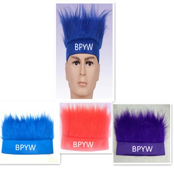 Sport Crazy Fans Wig with headband - Image 2