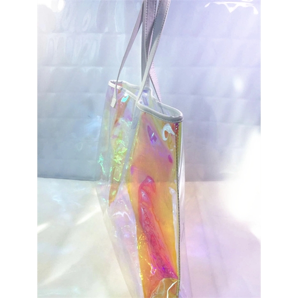 Holographic Shopping Travel Beach Tote Bag - Image 3
