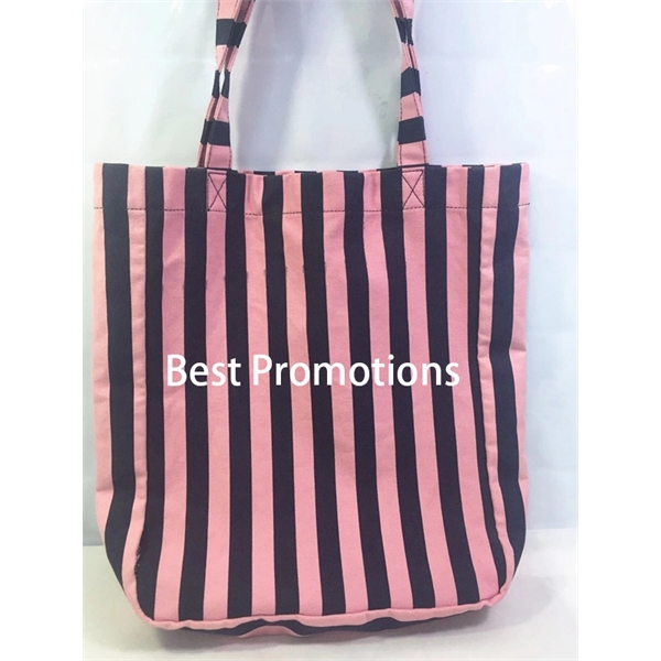 Daily Striped Canvas Bag - Image 1
