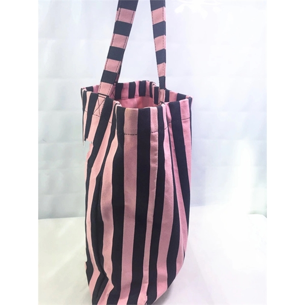 Daily Striped Canvas Bag - Image 2