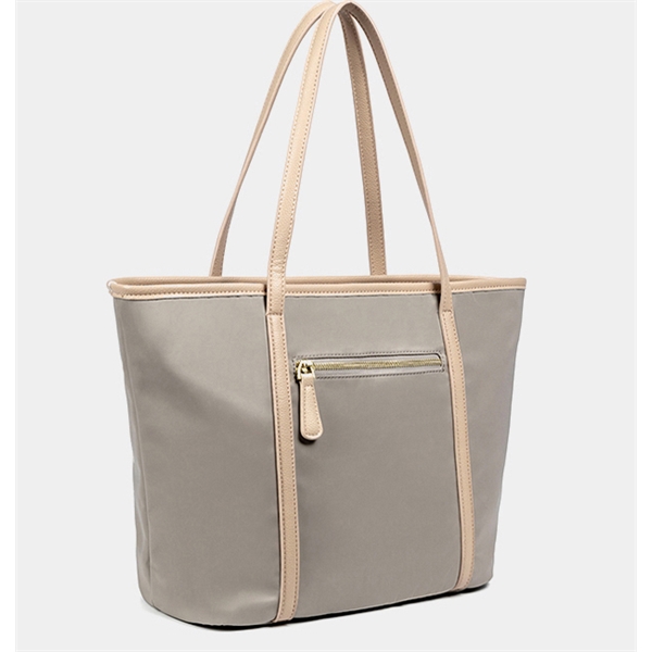 Waterproof Nylon Zip Tote Purse Handbags for Women Ladies wi - Image 2