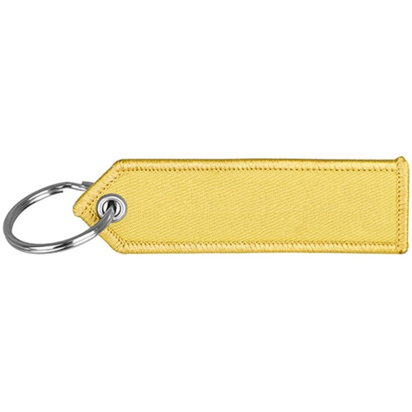 4'' x 1'' Fabric Embroidered Key Ring - Image 5