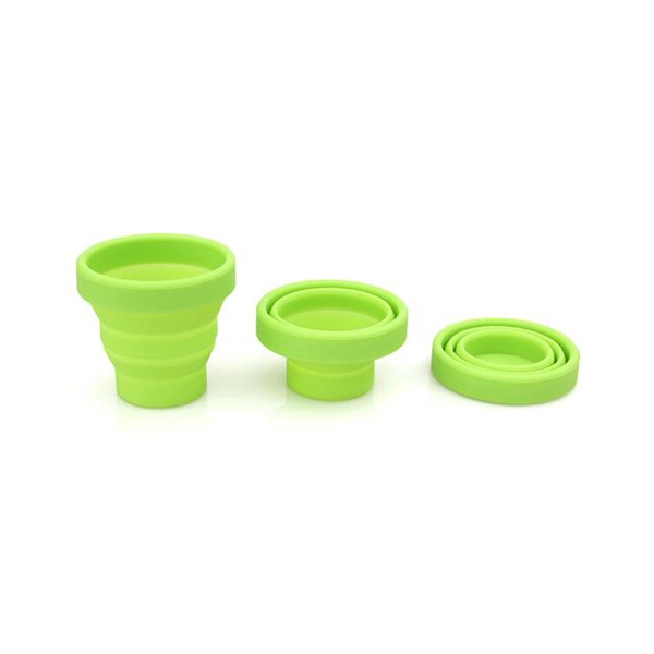 Promotional Outdoor travel silicone folding cup - Image 2