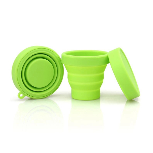 Promotional Outdoor travel silicone folding cup - Image 3