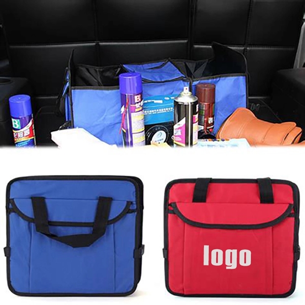 Foldable Auto Car Trunk Organizer With Cooler - Image 1