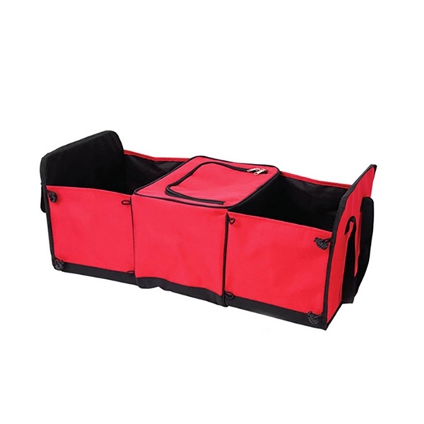 Foldable Auto Car Trunk Organizer With Cooler - Image 4