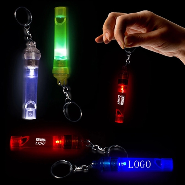 Keychain Light Up LED Whistle  - Image 1