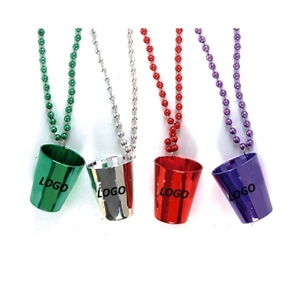 Party Nacklace Shot Glass Beads Necklace - Image 2