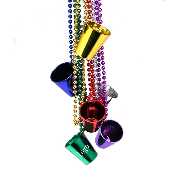 Party Nacklace Shot Glass Beads Necklace - Image 1