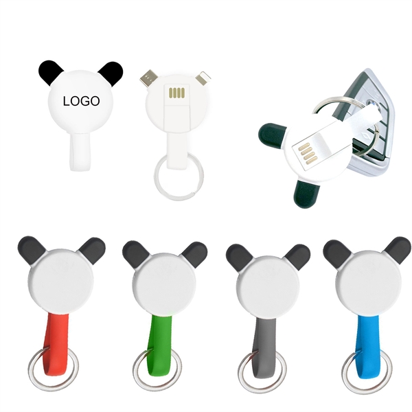 3 in 1 Magnetic Keychain USB Charging Cable - Image 1