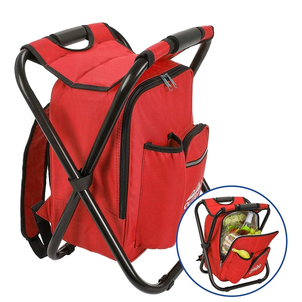 Portable Camping Folding Cooler Chair Backpack - Image 3