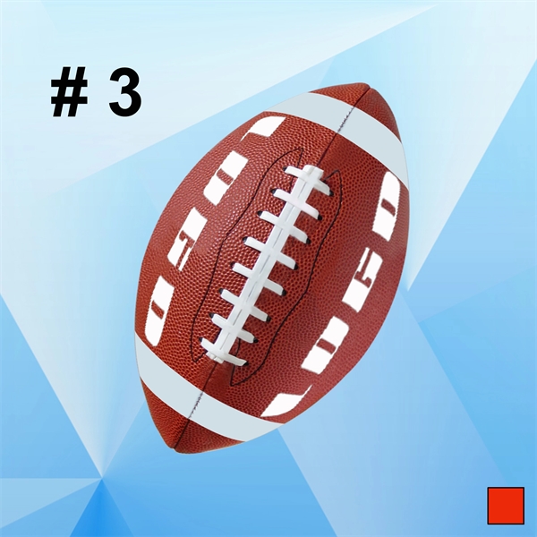 #3 Synthetic Leather Football - Image 1