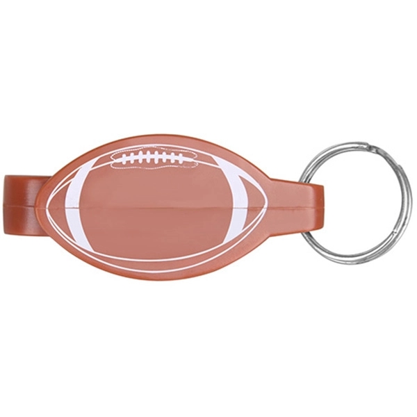 Rugby Pattern Bottle Opener w/ Key Tag - Image 2