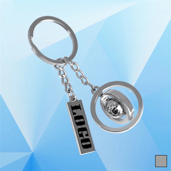Rotatable Soccer Football Key chain - Image 1
