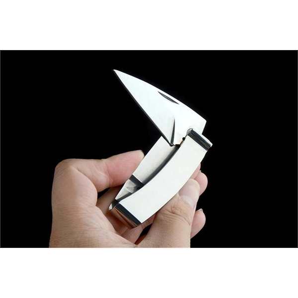 Stainless Steel Folding Knife Money Clip - Image 3