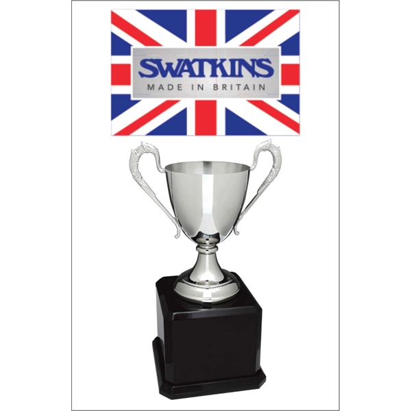 Silver Swatkins Cup with Black Royal Piano Finish Base