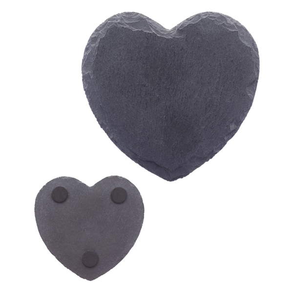 Heart Shaped Slate Coasters - Image 2