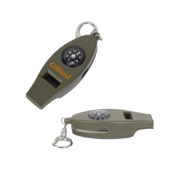 Multi Functional Compass Whistle With Thermometer Magnifer - Image 1