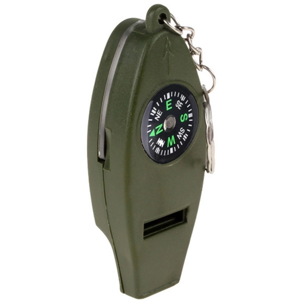 Multi Functional Compass Whistle With Thermometer Magnifer - Image 2