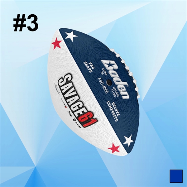 Star Pattern Football Rugby Ball - Image 1