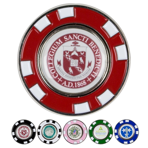 Metal Poker Chip Magnetic Ball Marker - Image 1