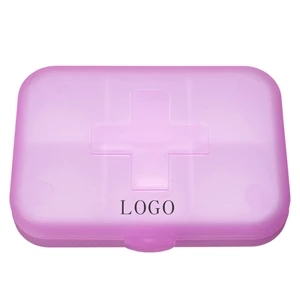 Pocket Pill Organizer Or Pill Box Or Pill Case With 6 Grids 