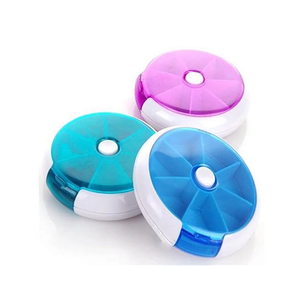 7 Day Round Twist Pill Box Or Pill Container Or Pill Case - Image 3