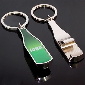 Custom Metal Opener Keychain With Epoxy Dome Full color 