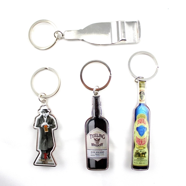 Custom Metal Opener Keychain With Epoxy Dome Full color  - Image 3