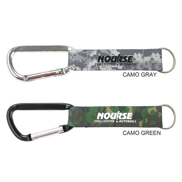 3-1/8 inch Carabiner W/Printed Strap - Image 2