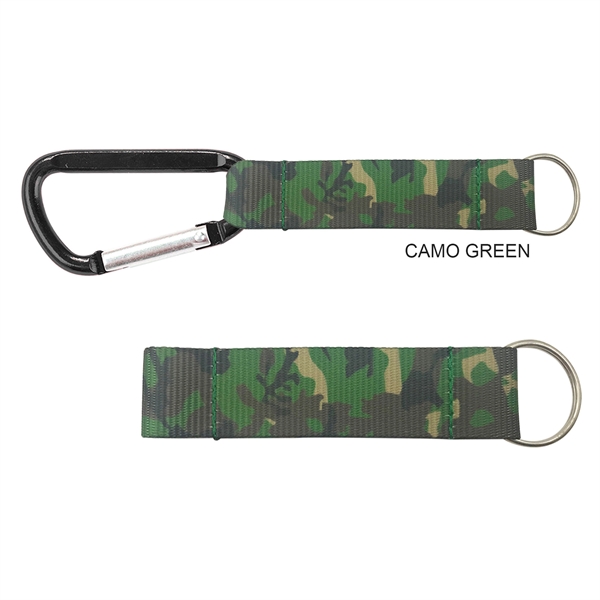 3-1/8 inch Carabiner W/Printed Strap - Image 3